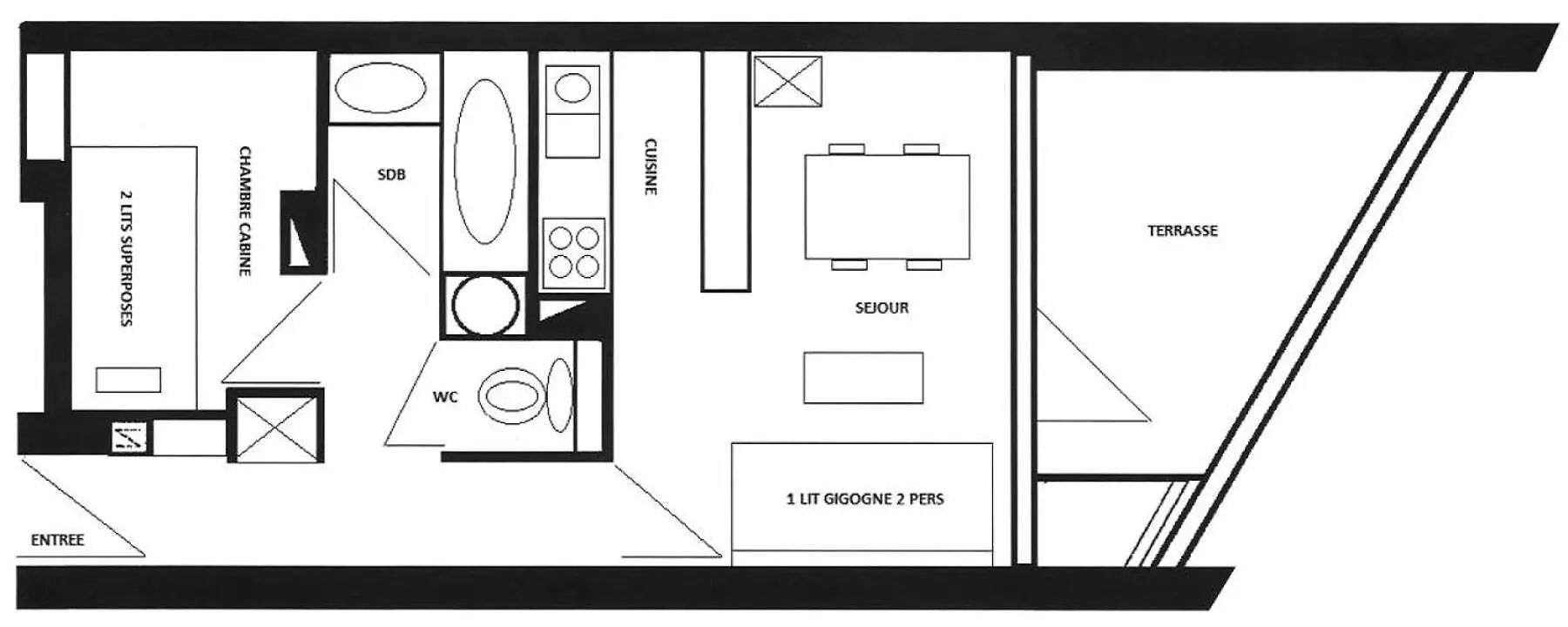 Residence Les 3 Glaciers - 2 Pieces Pour 4 Personnes Mae-9574 La Plagne 0*,
